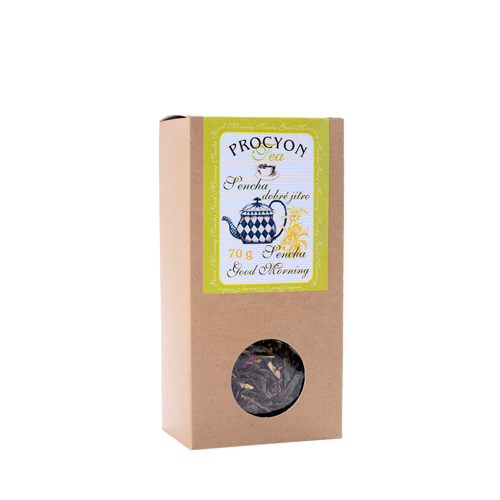Zelený čaj aroma - SENCHA DOBRÉ JITRO - krabička 70g