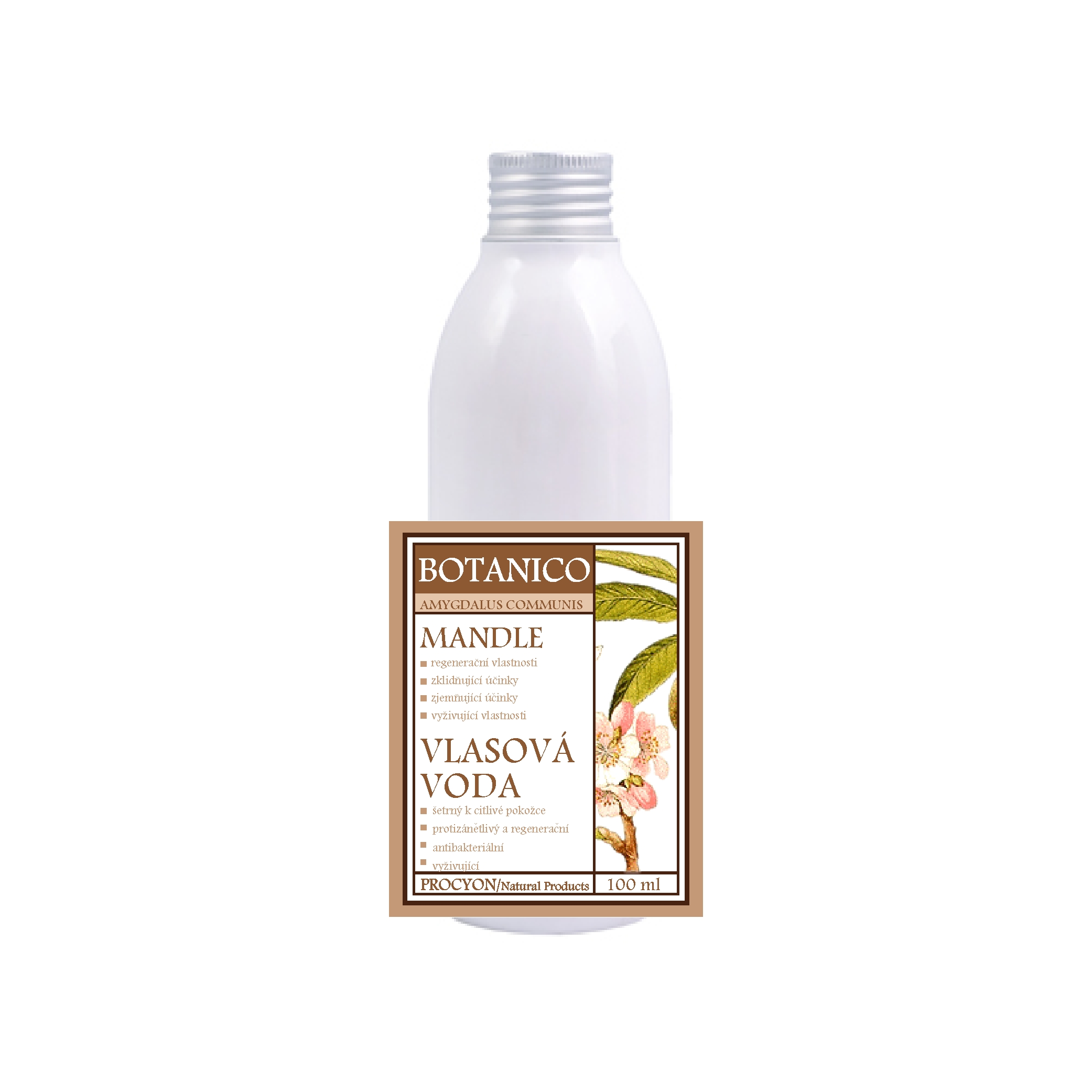 Botanico Vlasová voda pro lepší růst vlasů Mandle 100 ml